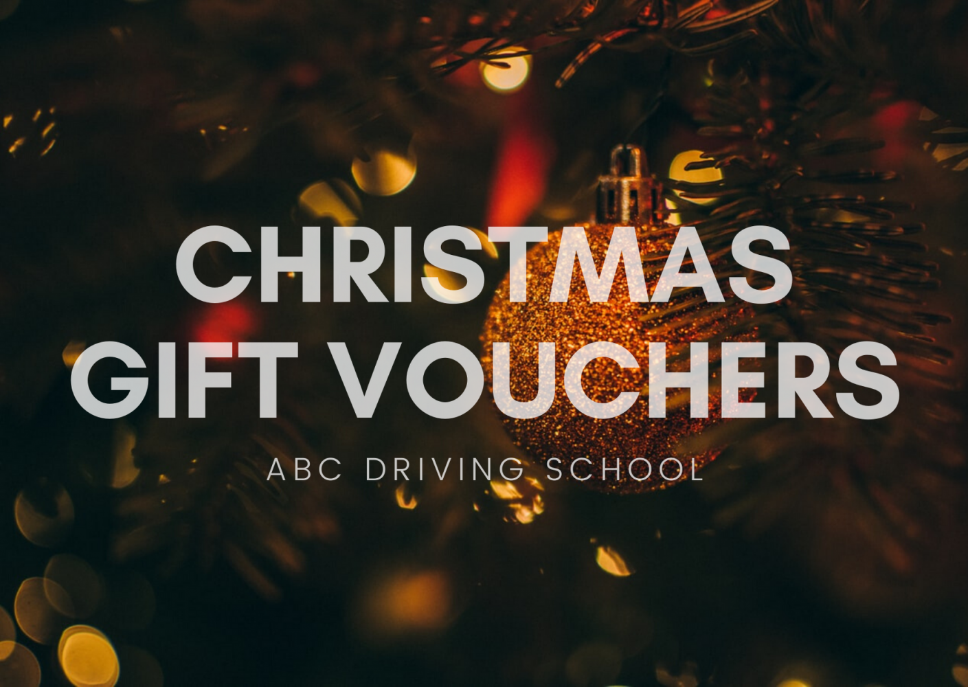 Christmas Gift Vouchers Now Available